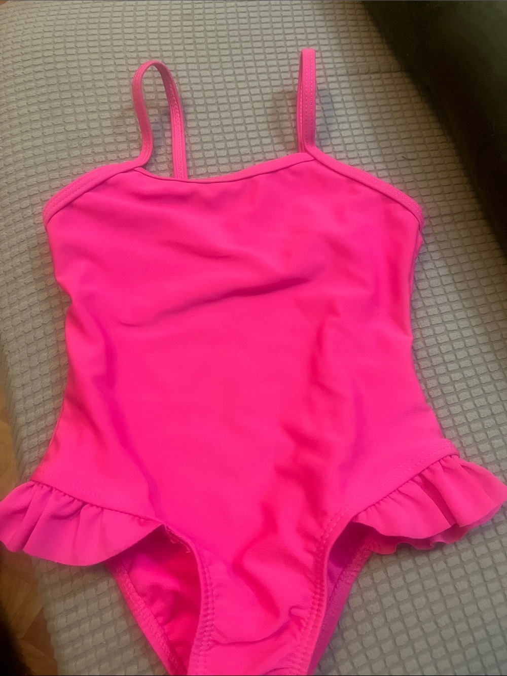 wonder nation Hot Pink Ruffle One-Piece Swimsuit
